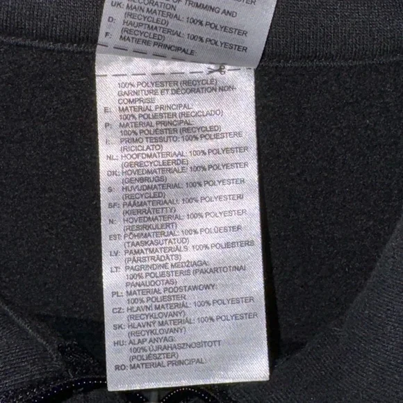 Adidas Black Cropped Pullover Sweatshirt Top - Picture 5 of 5